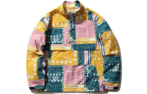Li Ning CF Jackets Men's Multicolor All Over Print Stand Collar Moderate Other