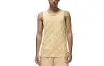 Jordan Tank Tops Men's Gold Crew Neck Moderate Straight Fit