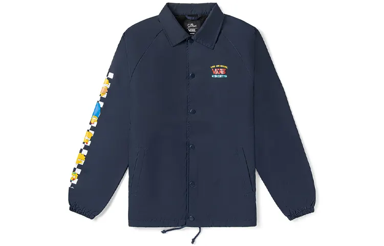 Vans Jackets Men's Navy Blue Lapel Moderate