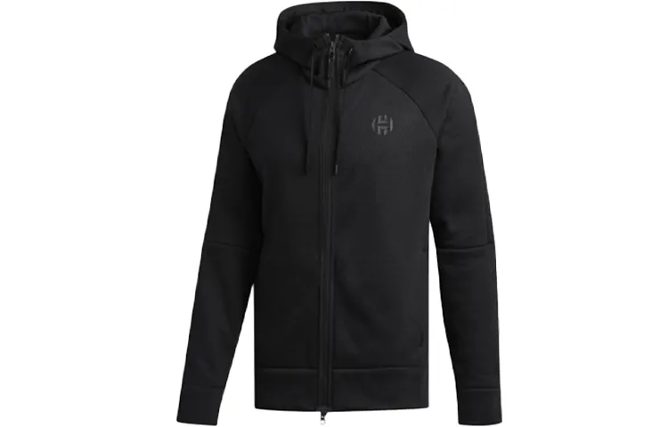 Adidas Jackets Men's Black Hooded Moderate Other