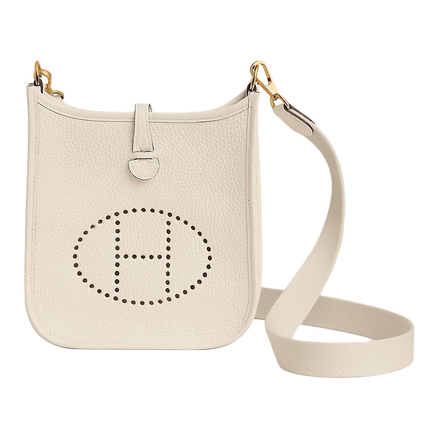 Женская сумка Hermes Evelyne 16 (белая)