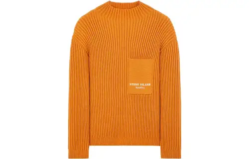 STONE ISLAND Knitwear Unisex Rusty Yellow Half Turtleneck Moderate Other