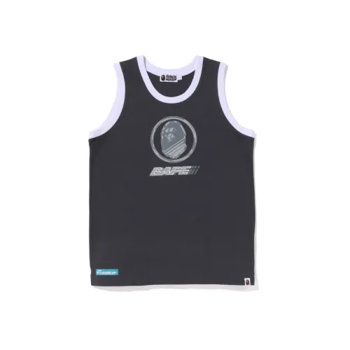 A BATHING APE Tank Tops Men's Crew Neck Moderate Straight Fit