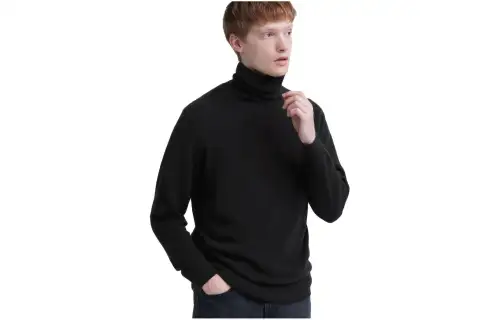 UNIQLO Sweaters Men's Black Turtleneck Moderate Other