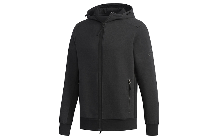 Мужское худи adidas Htt Double Knit (черное) — фото 1