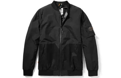 Timberland Jackets Men's Black Baseball Collar Thickened Pilot
