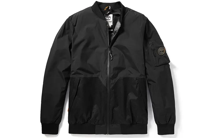 Timberland Jackets Men's Black Baseball Collar Thickened Pilot