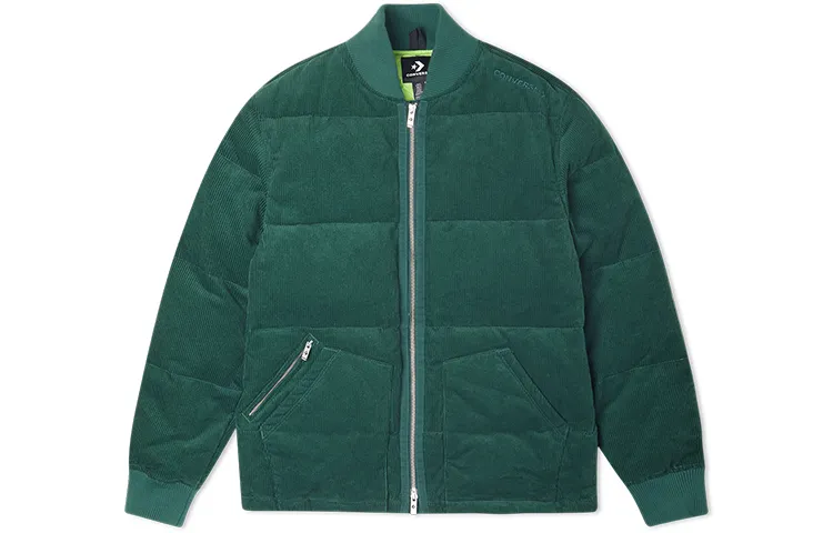 Converse Jackets Men's Green Baseball Collar Moderate Other