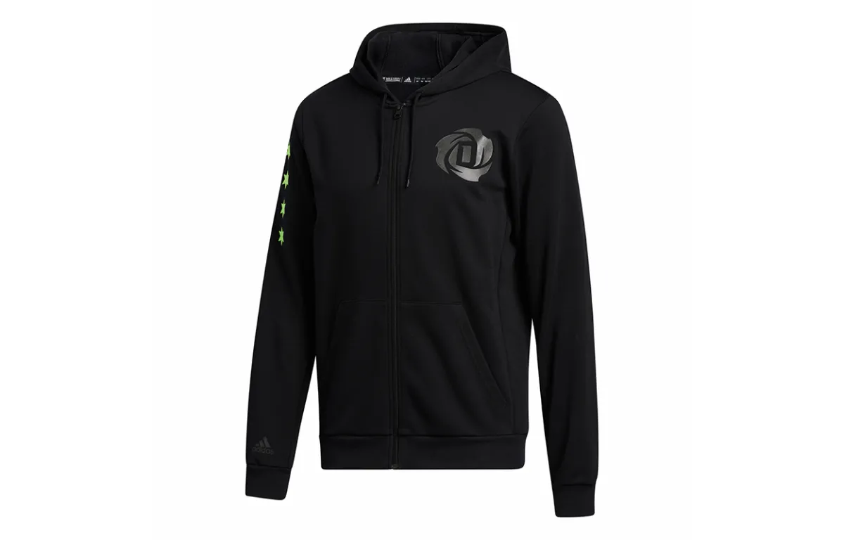 Adidas Jackets Men's Black Hooded Moderate Other