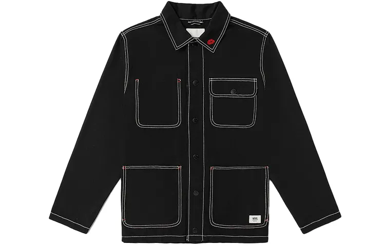 Vans Jackets Men's Black Lapel Moderate Workwear