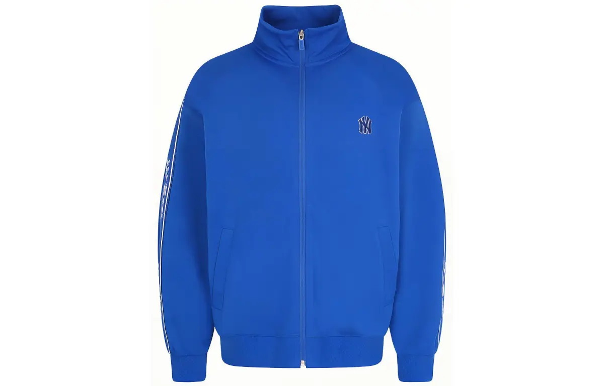 MLB Jackets Unisex Blue Stand Collar Moderate