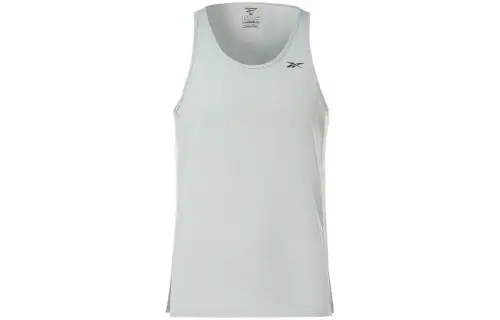 Reebok Tank Tops Men's Gray Crew Neck Moderate Straight Fit