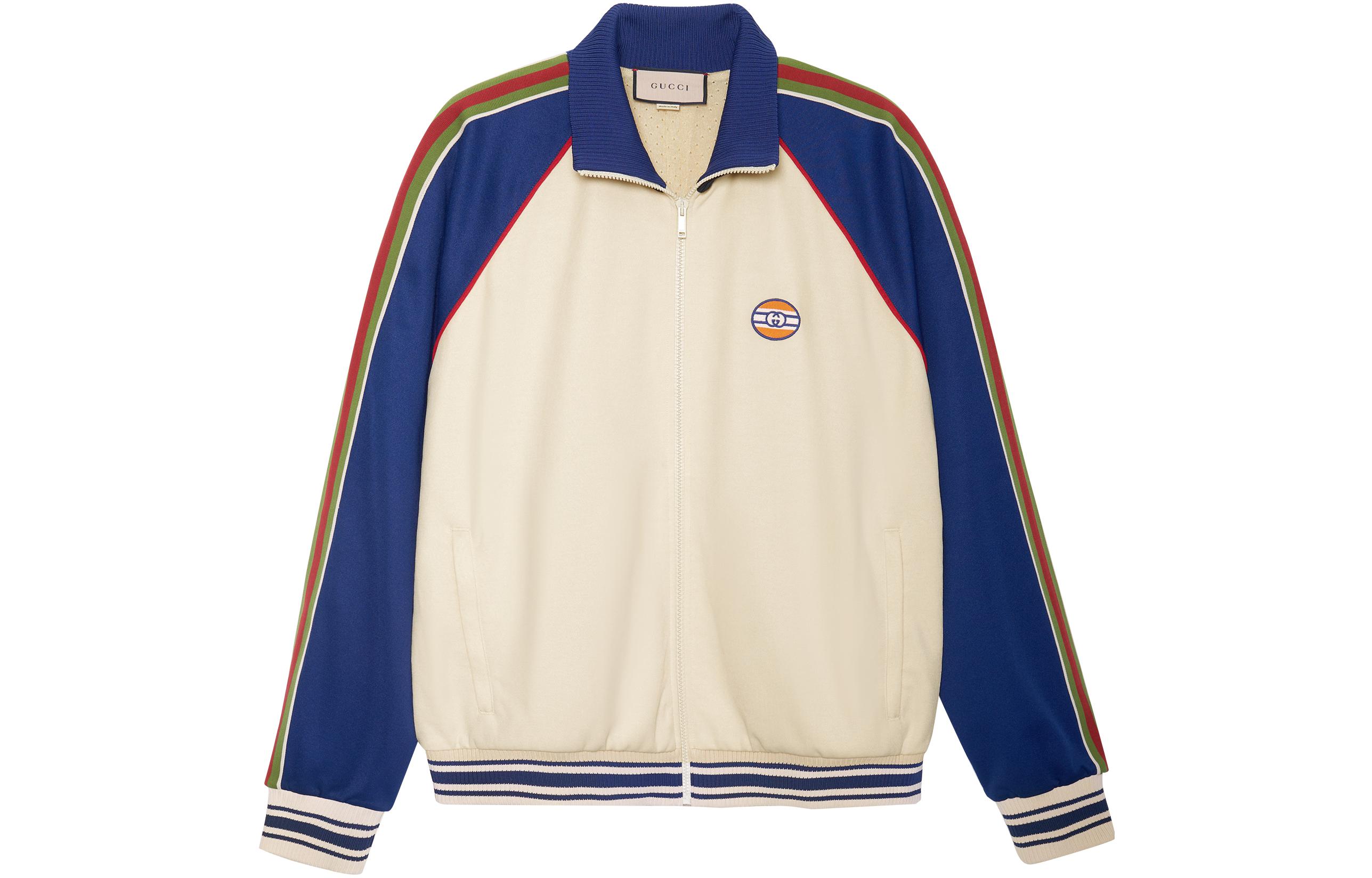 GUCCI Technical Jersey Zip Up Jacket