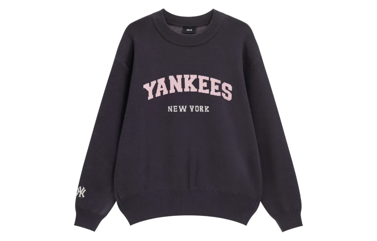 MLB Preppy Knitwear Unisex Dark Gray (Suggestion: Consider 1 Size Down) Crew Neck Moderate