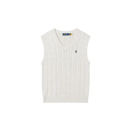 Polo Ralph Lauren Cable Knit Vest Gray