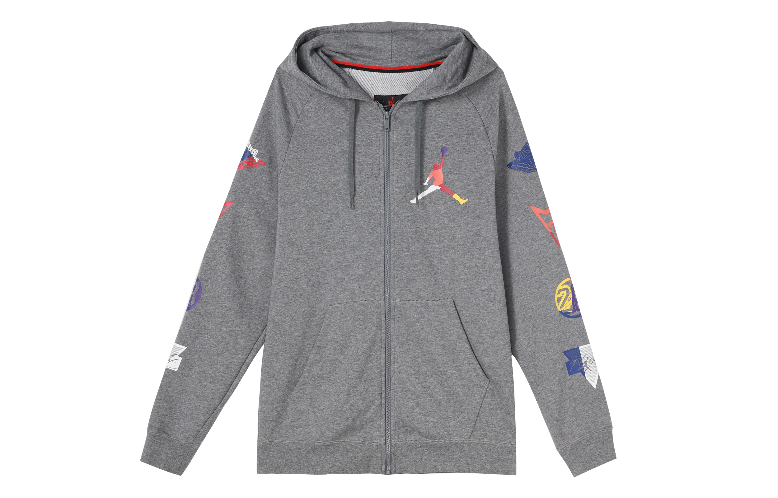 Мужские куртка Jordan Logo (серая) — фото 1