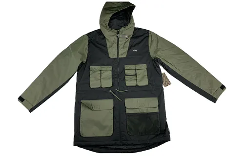 Vans Jackets Men's Army Green Hooded Moderate Workwear