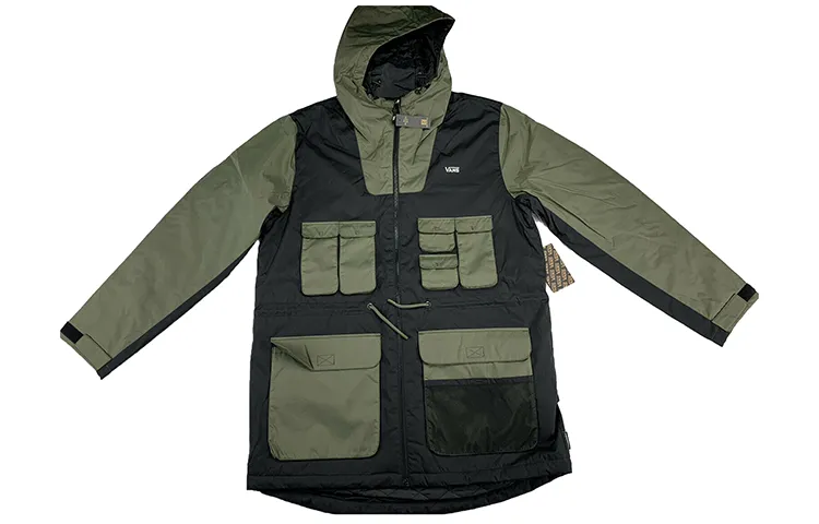 Vans Jackets Men's Army Green Hooded Moderate Workwear