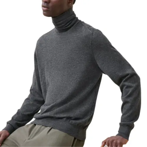 HERMES Cashmere Sweater Men's Dark Gray