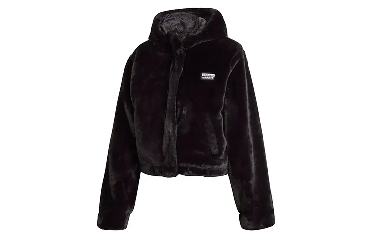 Adidas Originals Jackets Women's Black Hooded Moderate Other