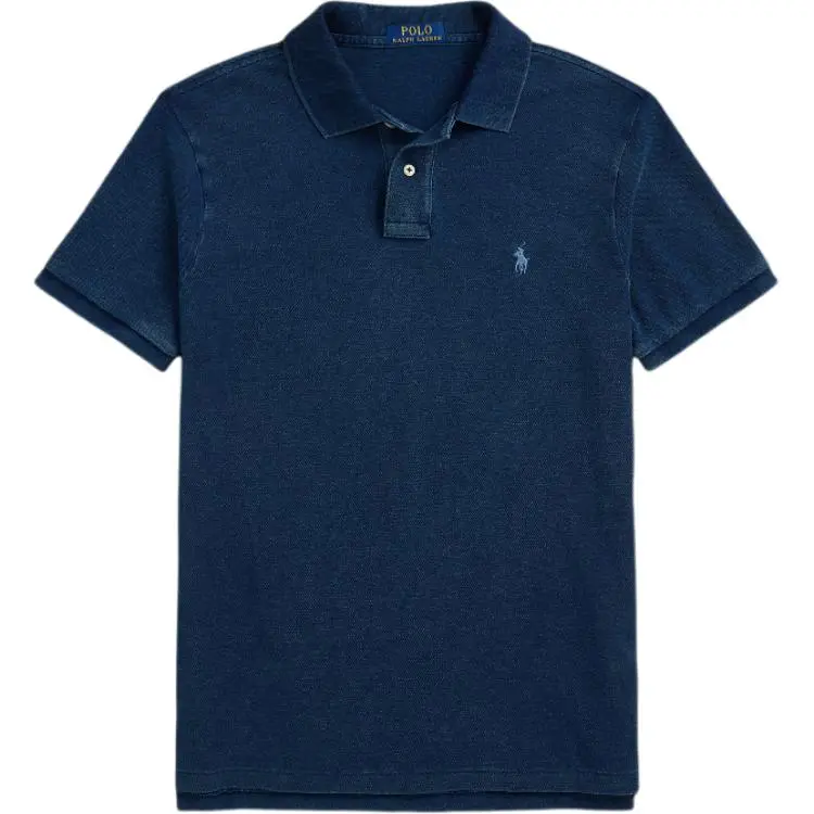 Polo Ralph Lauren Polo Shirt Custom Slim Fit Men's Dark Indigo