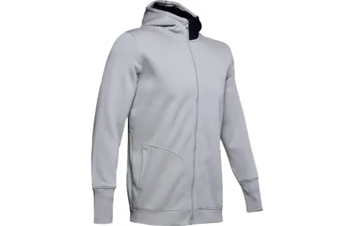 Under Armour Baselin Jackets Men's Modern Gray Hooded Moderate Other