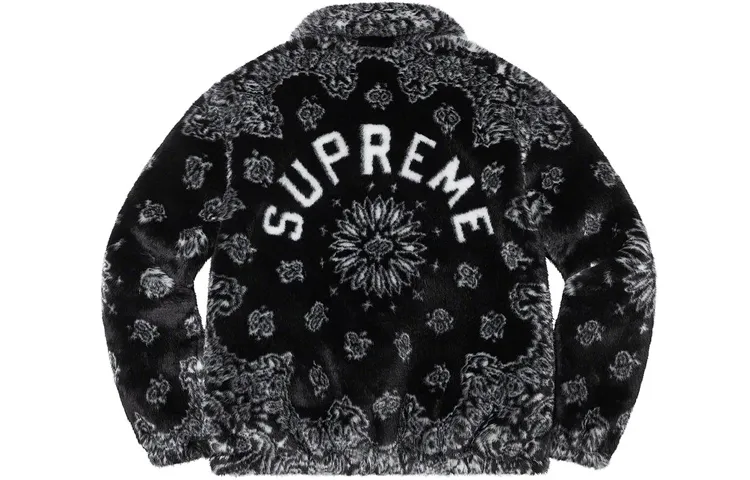 Supreme Bandana Faux Fur Bomber Jacket