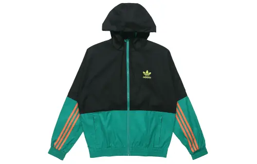 Adidas Originals Jackets Men's Black Green Multicolor Hooded Moderate Other