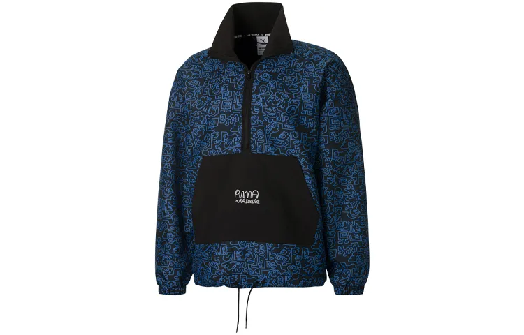 PUMA ESS Jackets Men's Blue Stand Collar Moderate Other