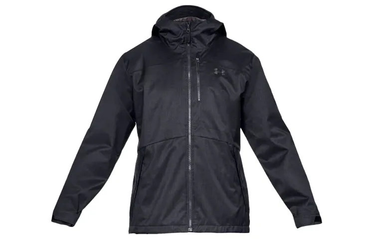 Under Armour Under Armour Porter Training Running Hooded, Thermal Fleece Lined Jacket Men's Black