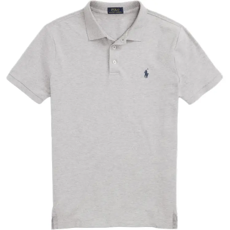Polo Ralph Lauren FW24 Polo Shirt Custom Slim Fit Men's Andover Heather Gray