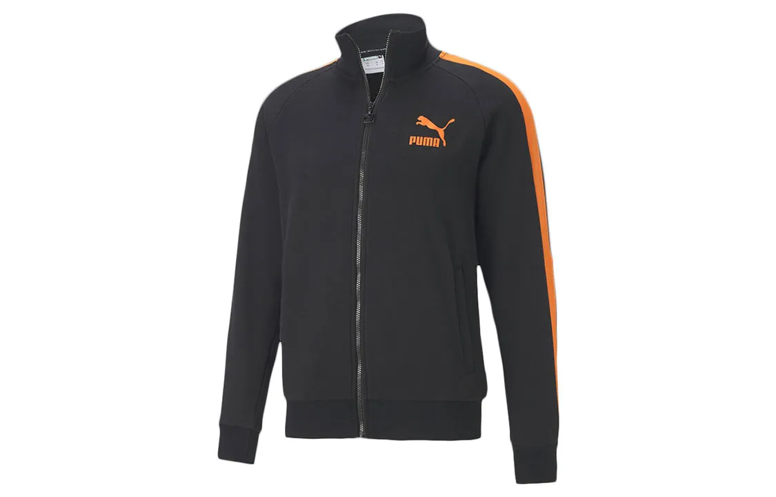 PUMA Jackets Men's Black Stand Collar Moderate Other