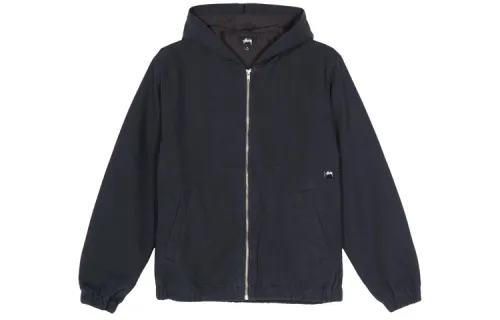 Stussy Jackets Unisex Black Hooded Moderate Other