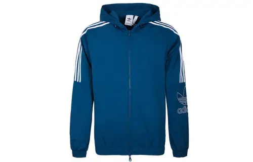 Adidas Originals Outline Legend Jackets Men's Blue Hooded Moderate Instructor