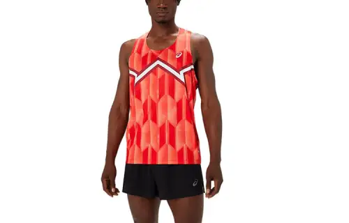ASICS Running Tank Top Men's Red