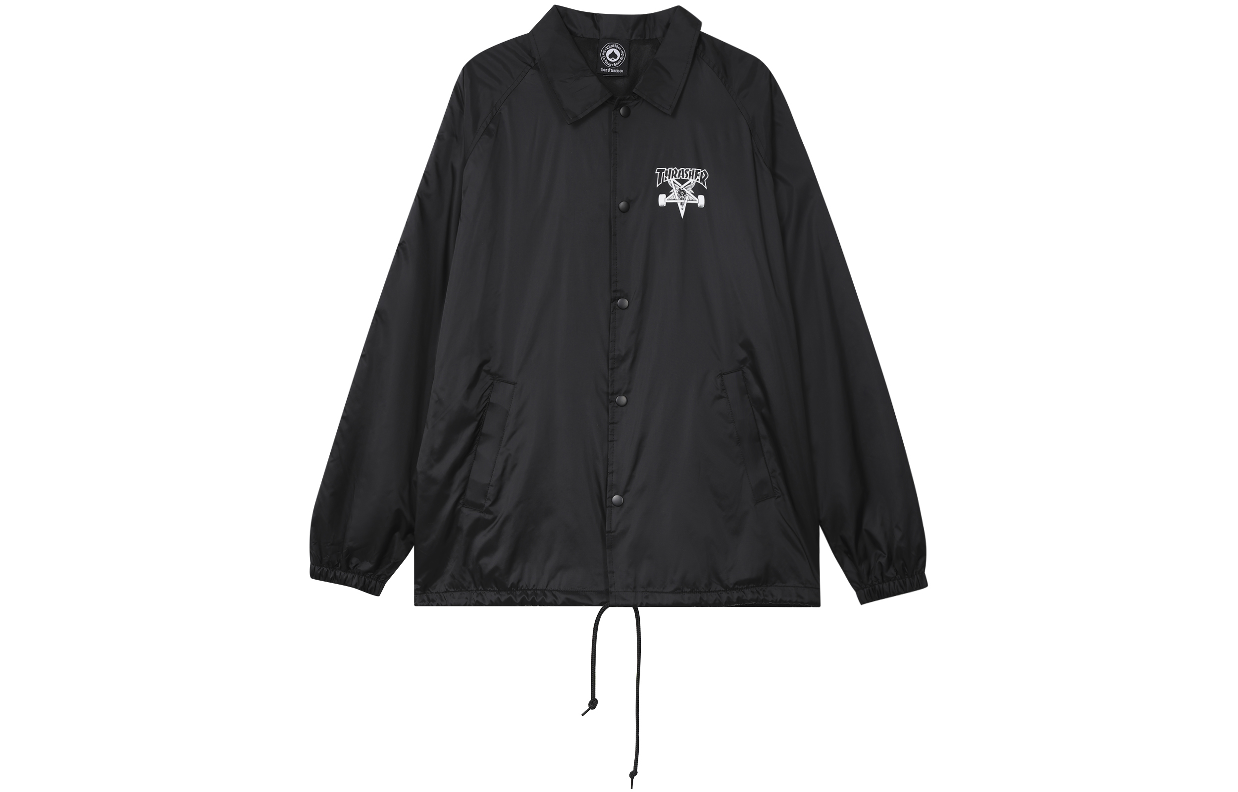Куртка Thrasher Flame Coach Jacket (черная)