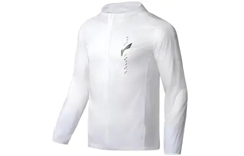Li Ning Running Collection Jackets Men's White Hooded Thin Other