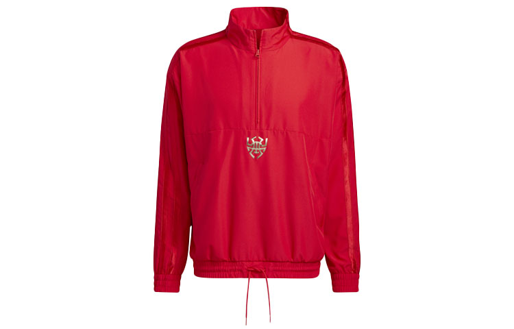 Adidas CNY Collection Jackets Men's Light Scarlet Stand Collar Moderate Other