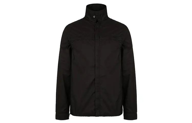 PRADA Jackets Men's Black Stand Collar Thin Other