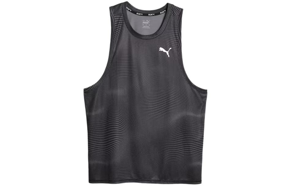 PUMA Essentials+ Tank Tops Men's Gray Crew Neck Moderate Straight Fit