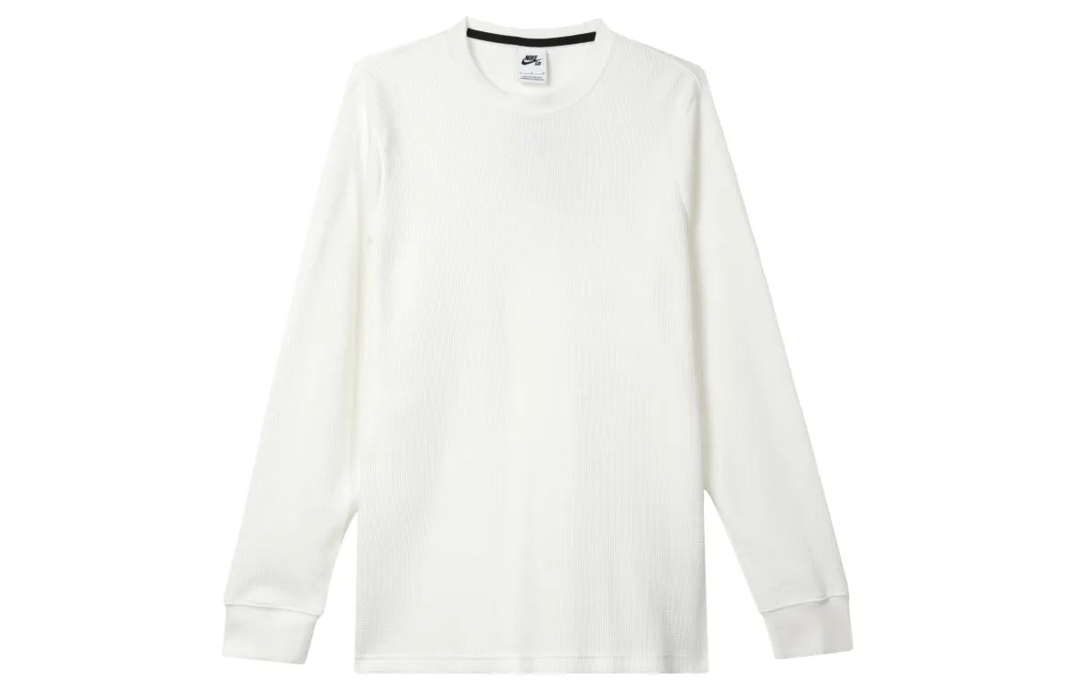 Nike Knitwear Men's Sail White Crew Neck Moderate Straight Fit