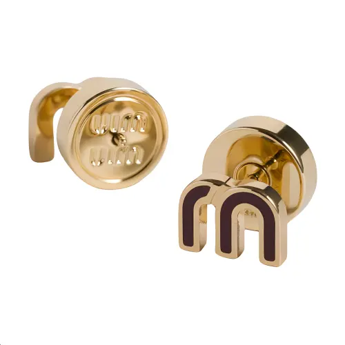 Miu Miu 2020s logo earrings