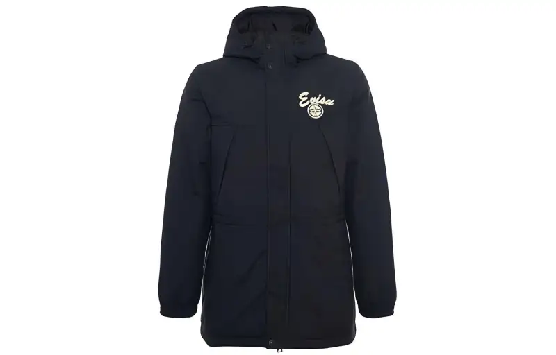 EVISU Jackets Men's Black Hooded Moderate Other