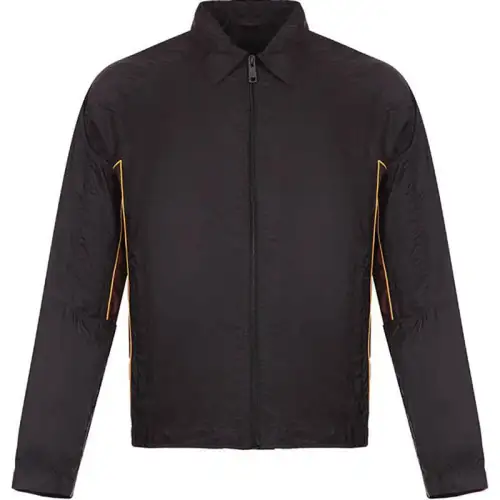 PRADA Jackets Men's Black Burgundy Lapel Moderate Other