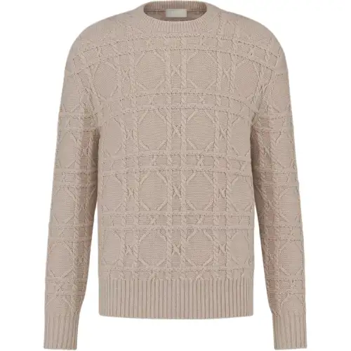 DIOR FW24 Cashmere Sweater Men's Beige