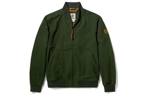 Timberland Jackets Men's Green Baseball Collar Moderate Pilot