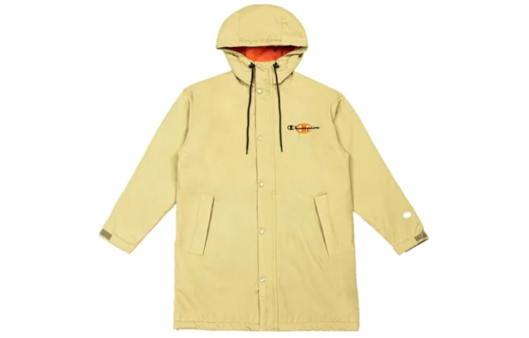 Champion Grass Stitched Logo Fleece Lined Casual Jacket Japan Version Unisex Light Green