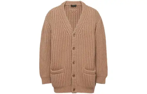 PRADA Knitwear Men's Camel Brown