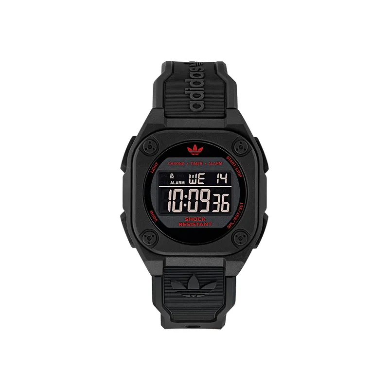 Adidas Originals Wrist Watches Electronic Movement Resin Strap Black Dial Unisex