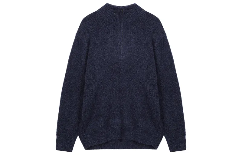 UNIQLO Knitwear Men's 67 Sea Blue Half Turtleneck Moderate Other